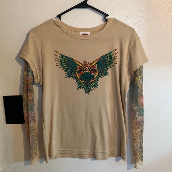Harley Davidson “tattoo” long sleeve - Picture 1 of 3